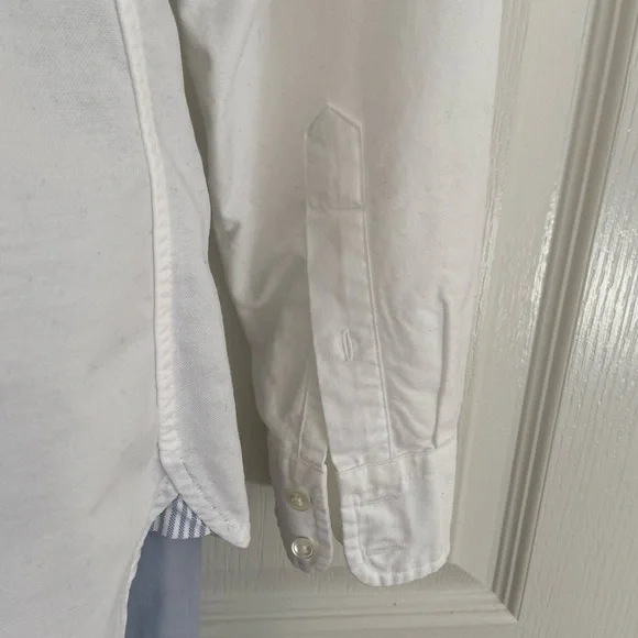 Lands End classic cotton white shirt - Picture 7 of 9